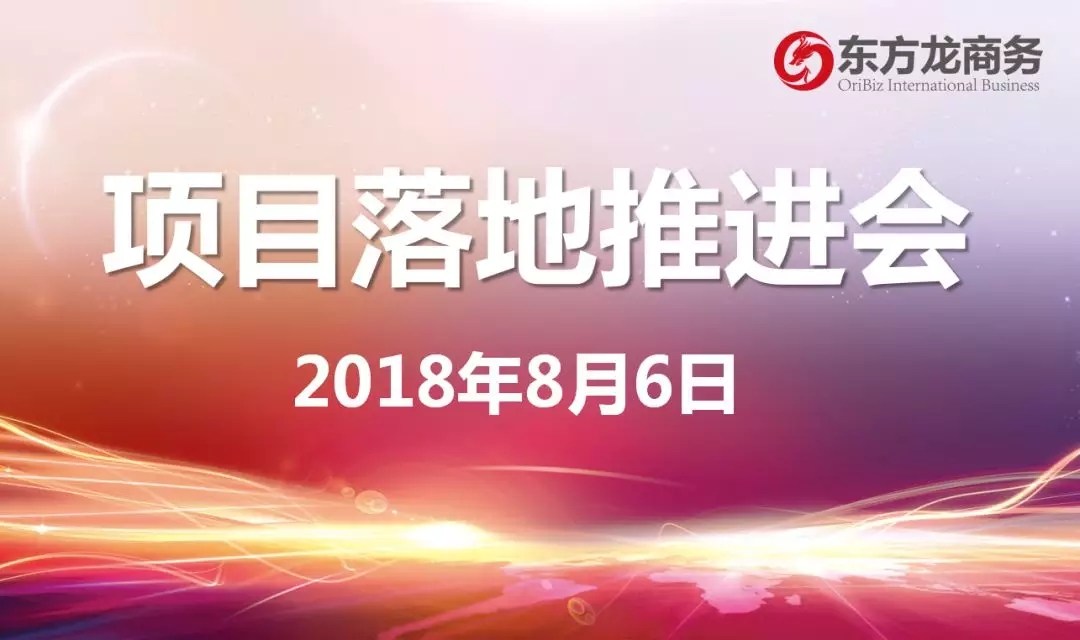 【項目推進】東方龍商務舉行項目落地推進會，協(xié)調項目后續(xù)考察，制定重點項目落地方案